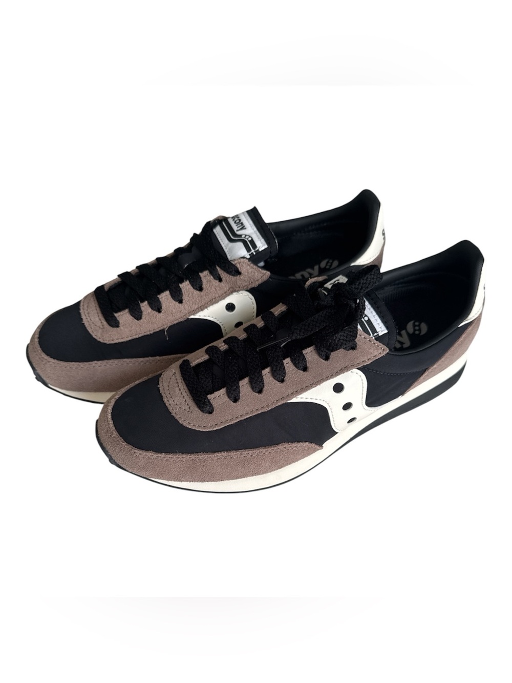 Saucony Men's Sneakers in Black, Brown and White
